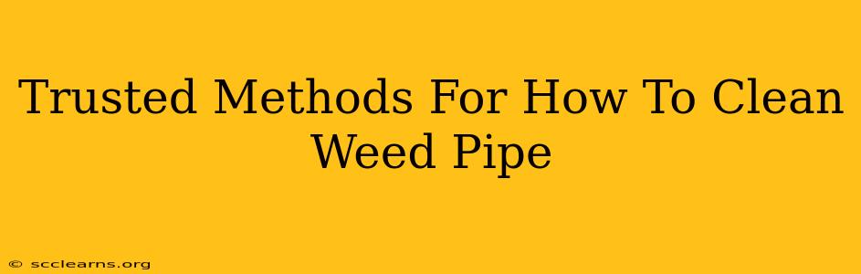 Trusted Methods For How To Clean Weed Pipe