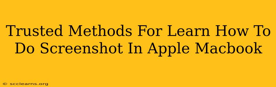 Trusted Methods For Learn How To Do Screenshot In Apple Macbook