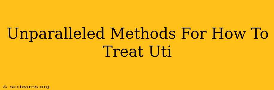 Unparalleled Methods For How To Treat Uti