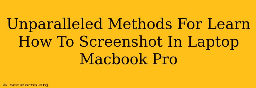 Unparalleled Methods For Learn How To Screenshot In Laptop Macbook Pro