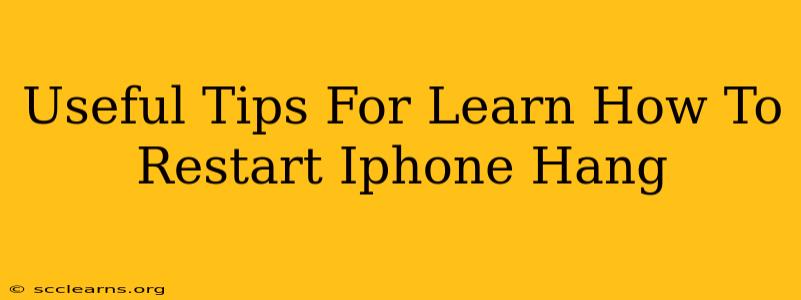 Useful Tips For Learn How To Restart Iphone Hang