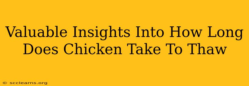 Valuable Insights Into How Long Does Chicken Take To Thaw