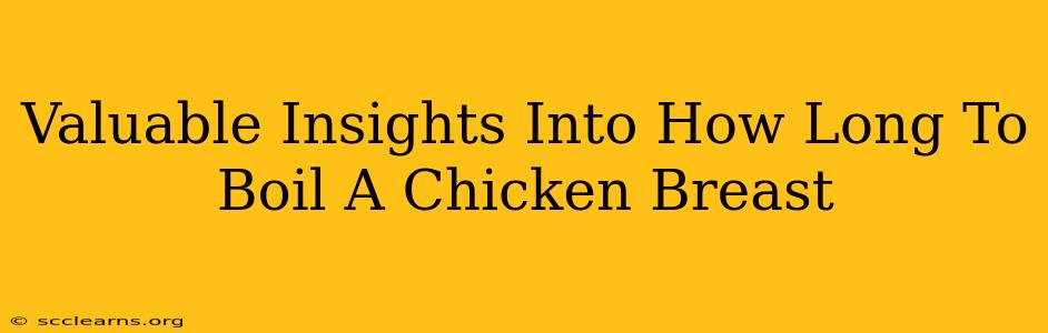 Valuable Insights Into How Long To Boil A Chicken Breast