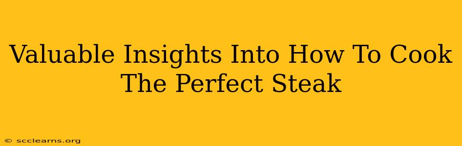 Valuable Insights Into How To Cook The Perfect Steak