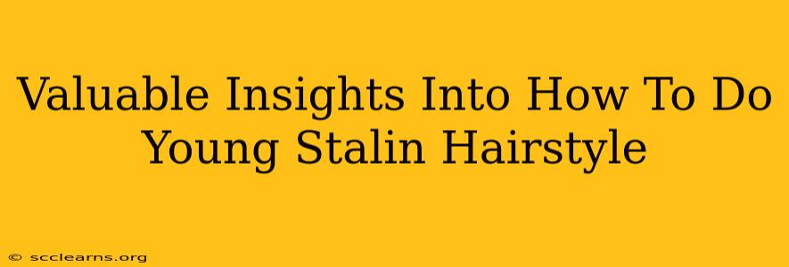 Valuable Insights Into How To Do Young Stalin Hairstyle