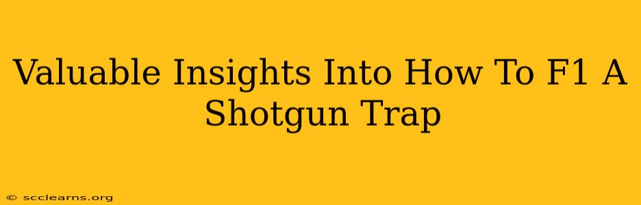 Valuable Insights Into How To F1 A Shotgun Trap