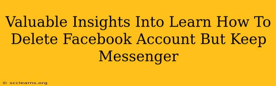 Valuable Insights Into Learn How To Delete Facebook Account But Keep Messenger