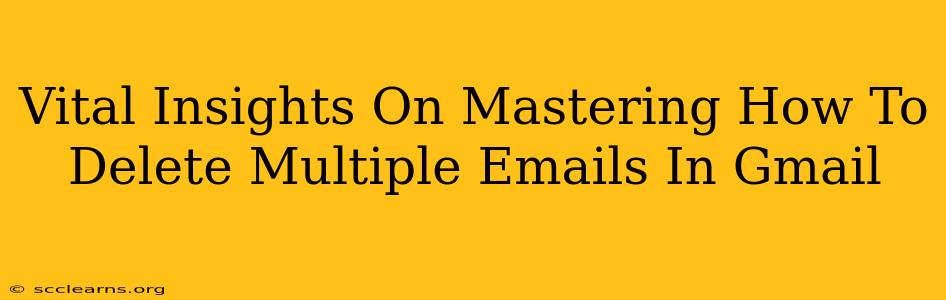 Vital Insights On Mastering How To Delete Multiple Emails In Gmail