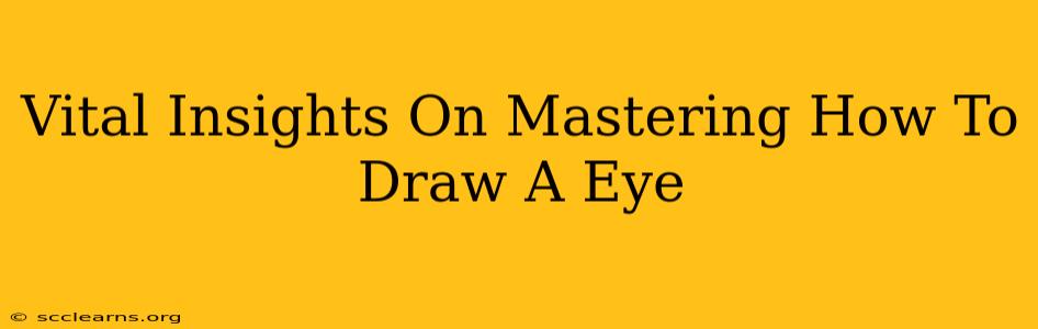 Vital Insights On Mastering How To Draw A Eye