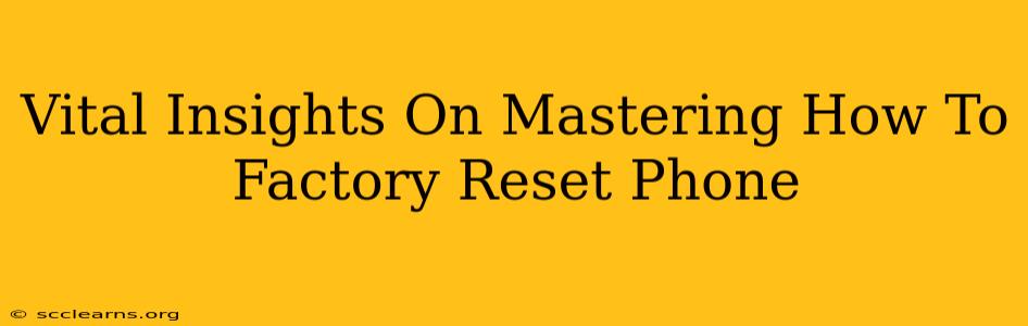 Vital Insights On Mastering How To Factory Reset Phone